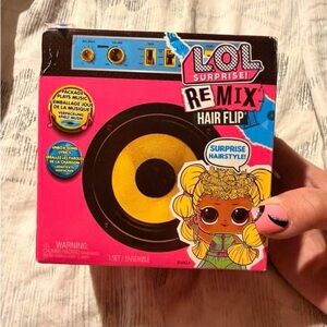 L.O.L. Surprise! Remix Hair Flip Toy - Pink, Yellow & Black